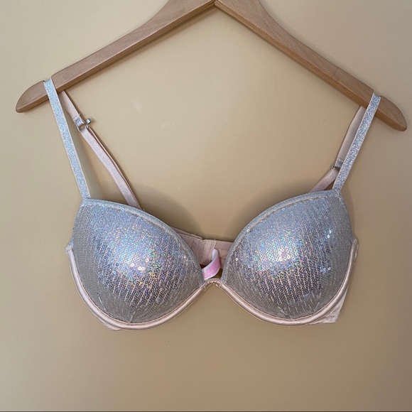 PINK Victoria's Secret Other - PINK Victoria’s Secret Sequined Push-Up Bra